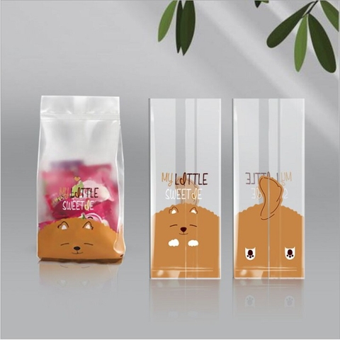 Túi đựng bánh quy trong suốt, túi đựng snack bánh dứa (50 túi/sp)- VUA BAO BI