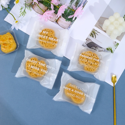 Túi Đựng Bánh Kẹo, Bao Bì Đựng Trà, Bánh Kẹo Họa Tiết Chữ Tiếng Anh