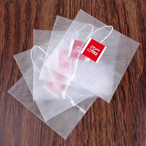 Túi Lọc Trà Có Dây Nhúng Gấp Miệng, Loại Lưới - HVL
