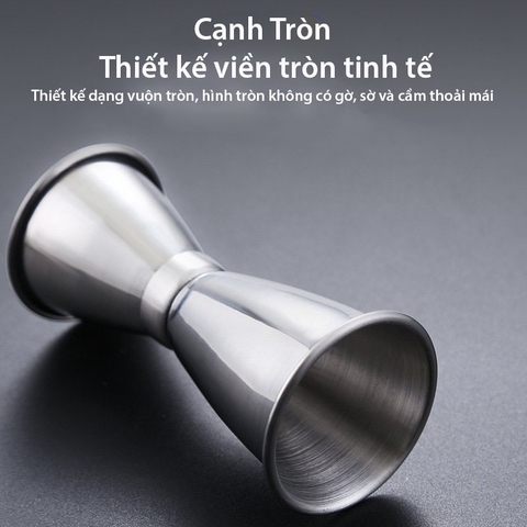 Ly đong 2 đầu - Jigger 2 đầu chất liệu PC, inox thực phẩm pha chế, định lượng vạch chia - Bartender Witch
