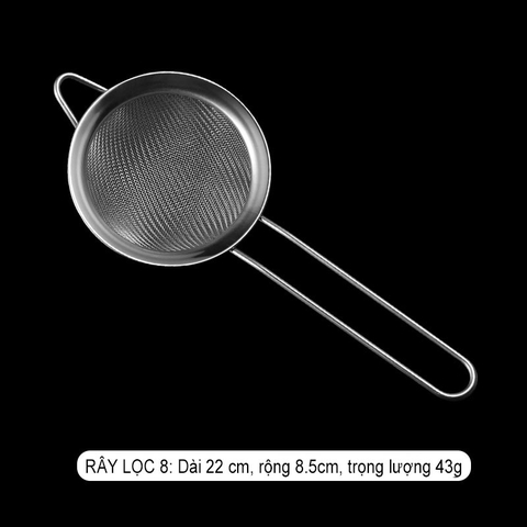 Rây lọc inox, lọc cháo cho bé ăn dặm, không gỉ, không độc hại, vợt lọc - HVL TEA