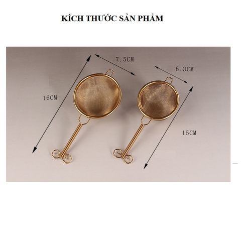Lọc cặn trà kim loại lưới, bộ vắt loại cao cấp