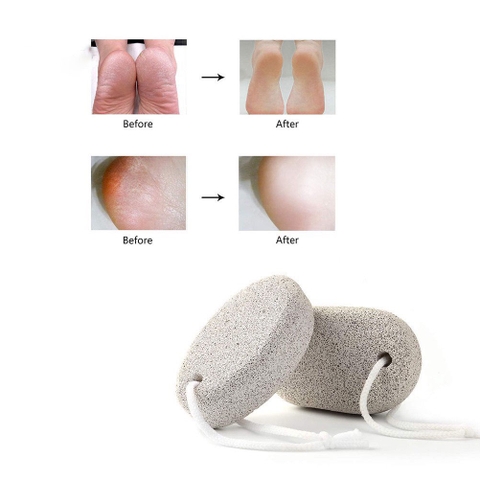 Đá bọt biển chà gót chân tẩy tế bào chết, hình bầu dục, chà gót chân - HVL TEA