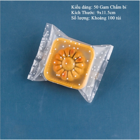 [Mã LIFE1511A giảm 10% đơn 50K] Túi đựng trà/ bánh kẹo,Túi OPP Chấm Bi, hàn nhiệt,100c/1sp - VUA BAO BÌ