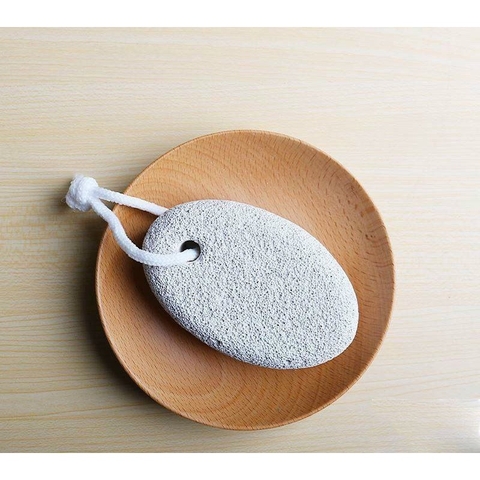 Đá bọt biển chà gót chân tẩy tế bào chết, hình bầu dục, chà gót chân - HVL TEA