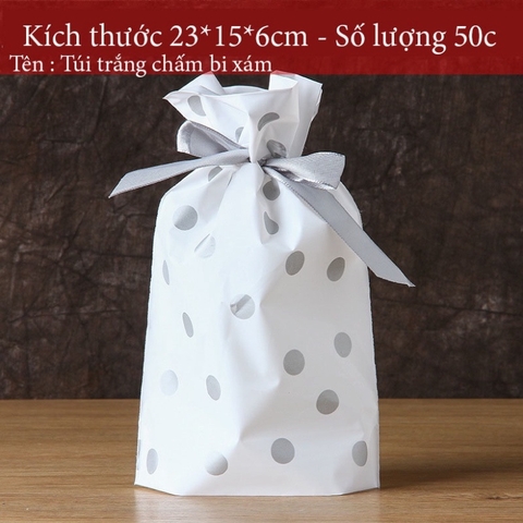 Túi đựng bánh kẹo có dây buộc, nhiều họa tiết