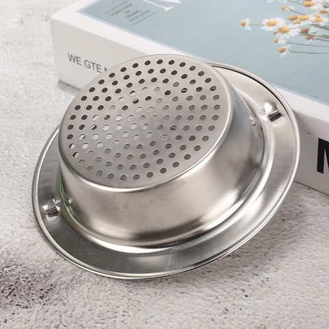 Lọc rác bồn rửa bát, rửa chén inox, bộ lọc chậu rửa chống tắc, có quai inox - HVL TEA