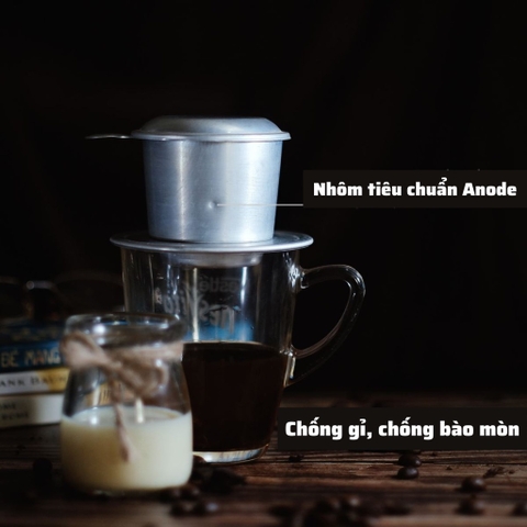 Phin Nhôm Pha Cà Phê 25 gram,  giữ nhiệt tốt chuyên dụng cho dân ghiền và cho quán - BartenderWitch