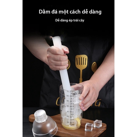 Chày dầm pha chế dành cho Bartender, Bar Muddler kim loại và nhựa pp, nhiều loại  - Bartender Witch