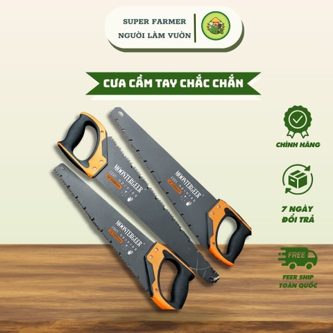 Cưa Cầm Tay Thép 65Mn Siêu Bén - Cắt Gỗ Mịn, Chống Trượt
