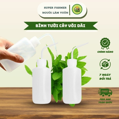Bình Tưới Cây Vòi Dài Super Farmer – Bình Tưới Sen Đá Chính Xác Cao