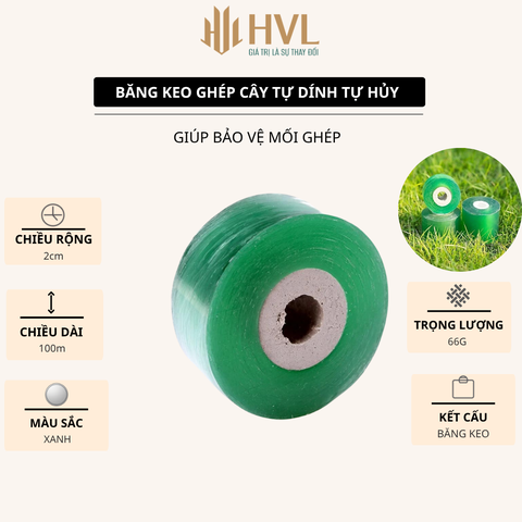 Băng keo ghép cây tự dính tự hủy giúp bảo vệ mối ghép