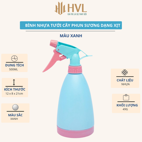Bình nhựa tưới cây phun sương dạng xịt