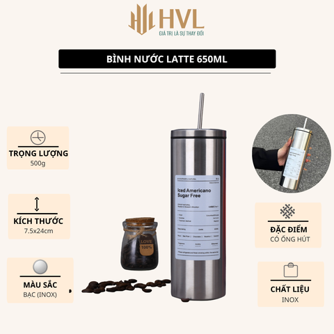 Bình nước LATTE 650 ML