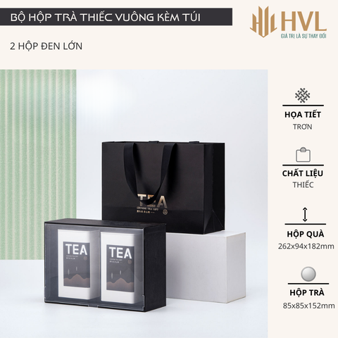 Bộ Hộp Trà Quà Tặng HT89 - Đa Dạng Kích Thước, Màu Sắc | HVL