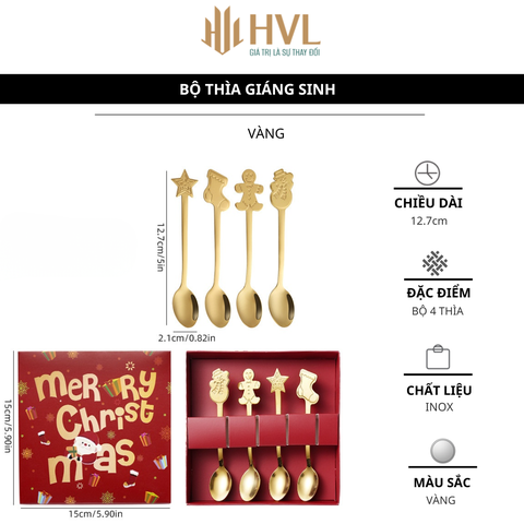 Bộ thìa Giáng Sinh