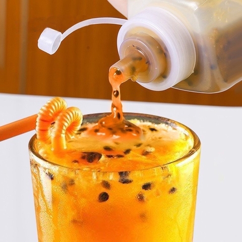 Chai nhựa đựng nước sốt chống bụi/ chống tràn dung tích lớn 800/ 1000ml, Bình bóp nhựa - Bartender Witch