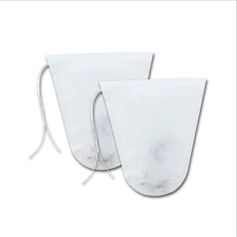 Túi lọc trà giấy hình phễu có dây, tiện dụng, 100túi/sp, 8x9cm - HVL TEA
