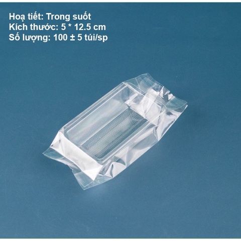 Túi đựng bánh kẹo hoạ tiết bánh dứa, hàn nhiệt