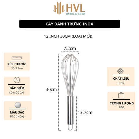 Cây Đánh Trứng Inox