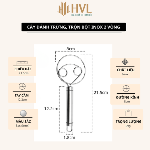Cây Đánh Trứng Inox