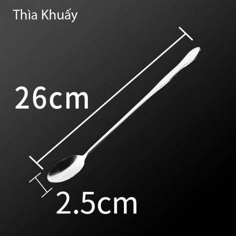 Thìa bar pha chế inox, thìa khuấy 2 đầu pha chế - Bartender Witch