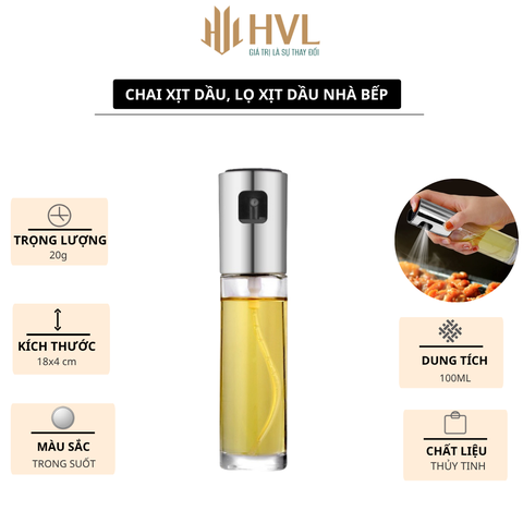 Chai xịt dầu, lọ xịt dầu nhà bếp