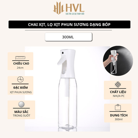 Chai xịt, lọ xịt phun sương dạng bóp
