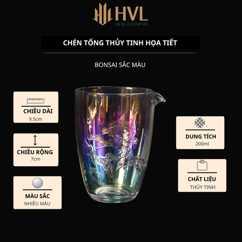 Chén tống thủy tinh họa tiết