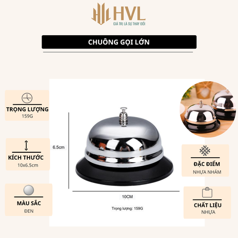 Chuông để bàn gọi nhân viên phục vụ - HVL TEA