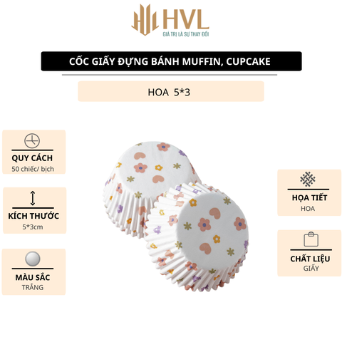 Cốc giấy đựng bánh muffin, cupcake