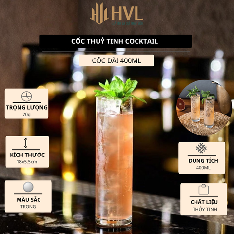 Cốc thuỷ tinh cocktail
