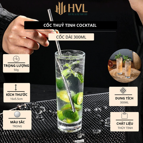 Cốc thuỷ tinh cocktail