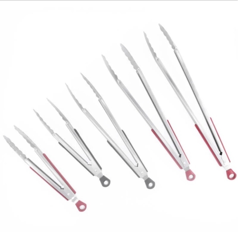Kẹp gắp thức ăn, gắp đá bằng inox có bọc nhựa/ kim loại tiện dụng, đầu có móc treo tiết kiệm diện tích - BartenderWitch