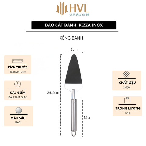 Dao cắt bánh, pizza inox