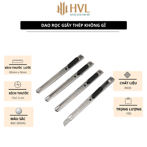 Dao rọc giấy thép không gỉ