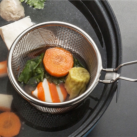 Giỏ vớt gia vị nhúng lẩu, nhúng mì thép không gỉ 304 tiện lợi - HVL TEA