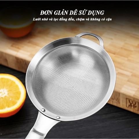 Muỗng inox 304, lưới lọc mịn, sữa đậu nành,muỗng lưới, muỗng lẩu - HVL TEA