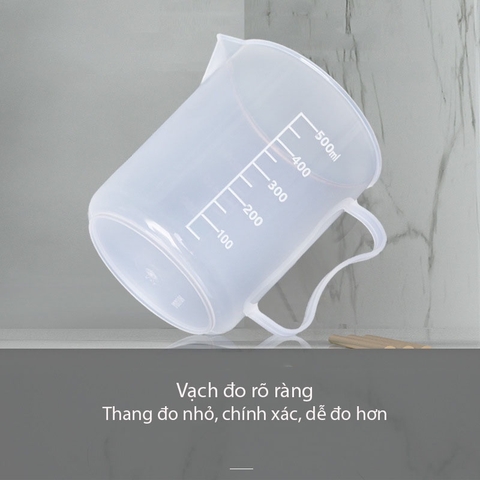 Cốc Đong, Ca Đong Định Lượng Pha Chế Bằng Nhựa Trong Suốt Vạch Chia - HVL TEA