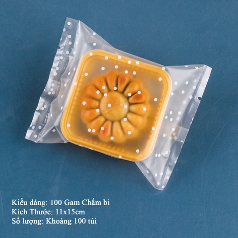 [Mã LIFE1511A giảm 10% đơn 50K] Túi đựng trà/ bánh kẹo,Túi OPP Chấm Bi, hàn nhiệt,100c/1sp - VUA BAO BÌ