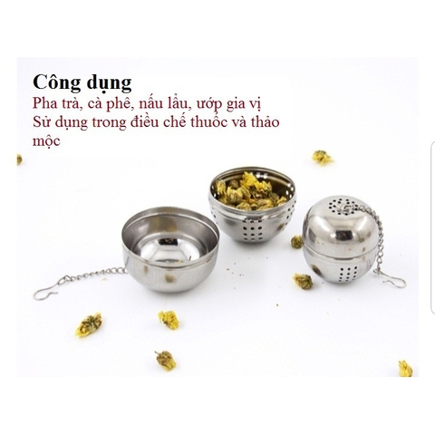Bóng Lọc Trà INOX Có Dây Treo HVL