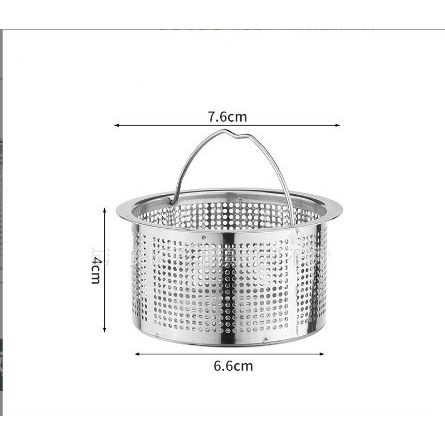 Giỏ lọc rác bồn rửa bát, lọc rác inox 304, hàng cao cấp - HVL TEA