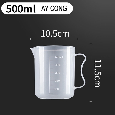 Cốc Đong, Ca Đong Định Lượng Pha Chế Bằng Nhựa Trong Suốt Vạch Chia - HVL TEA
