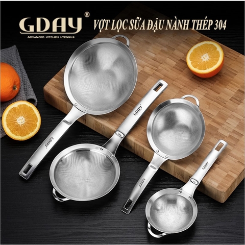 Muỗng inox 304, lưới lọc mịn, sữa đậu nành,muỗng lưới, muỗng lẩu - HVL TEA