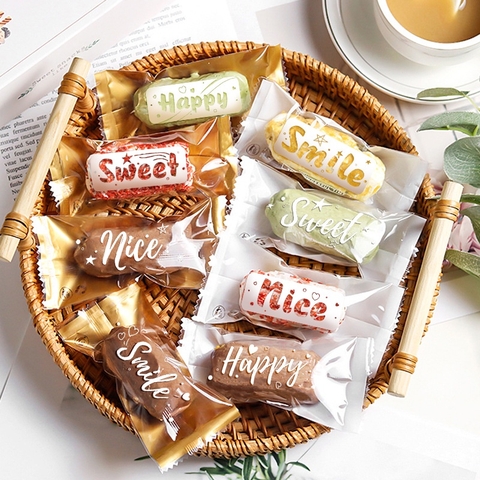 Bao bì đựng kẹo,200 Túi Bao Bì/ Túi OPP Mờ, Hàn Miệng