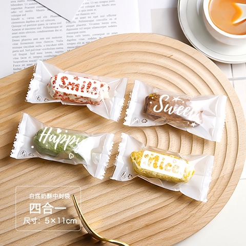Bao bì đựng kẹo,200 Túi Bao Bì/ Túi OPP Mờ, Hàn Miệng