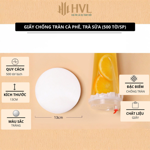 Giấy chống tràn cà phê, trà sữa (100 tờ/sp)