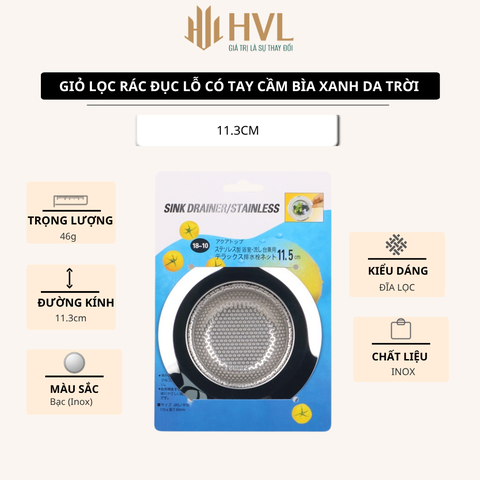 Giỏ lọc rác inox có tai xách