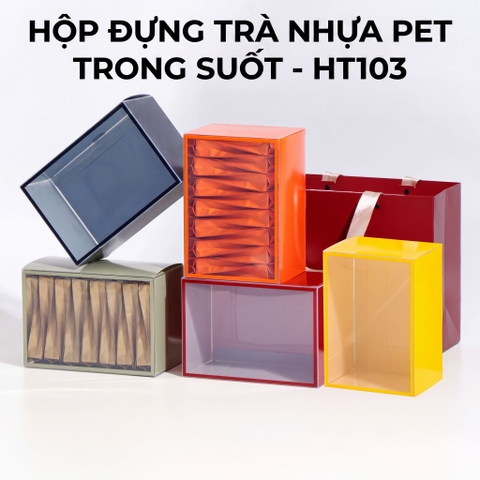 Hộp Đựng Túi Trà Nhựa PET Trong Suốt HT103 - Cao Cấp & Kháng Khuẩn