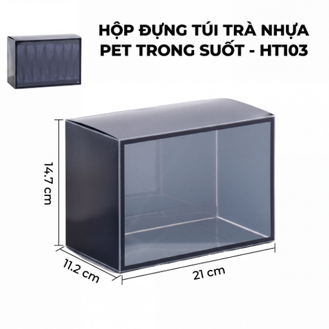 Hộp Đựng Túi Trà Nhựa PET Trong Suốt HT103 - Cao Cấp & Kháng Khuẩn
